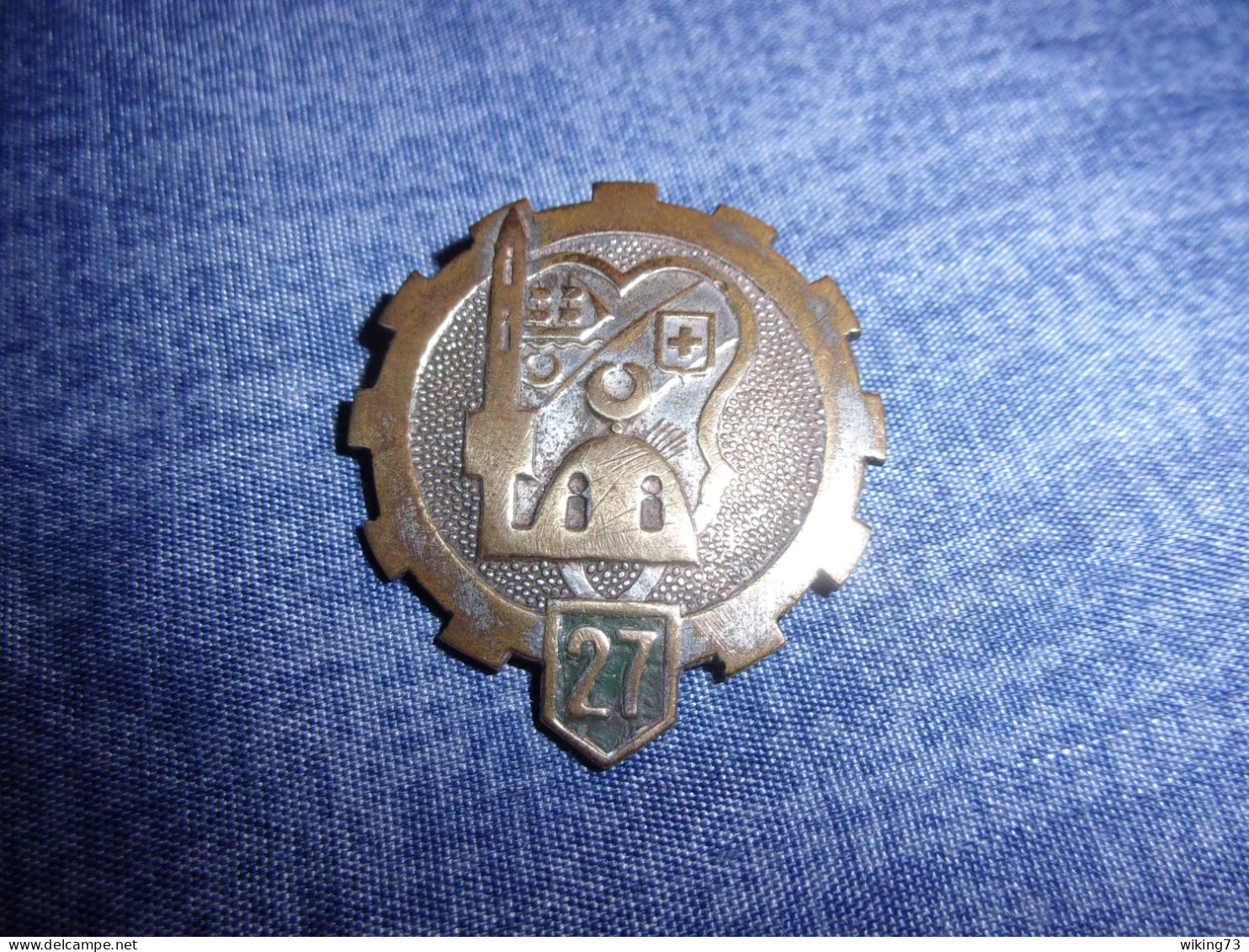 Insigne Ancien 27° Escadron Du Train - Armes D'Alger - Algérie - Mosquée - Esercito