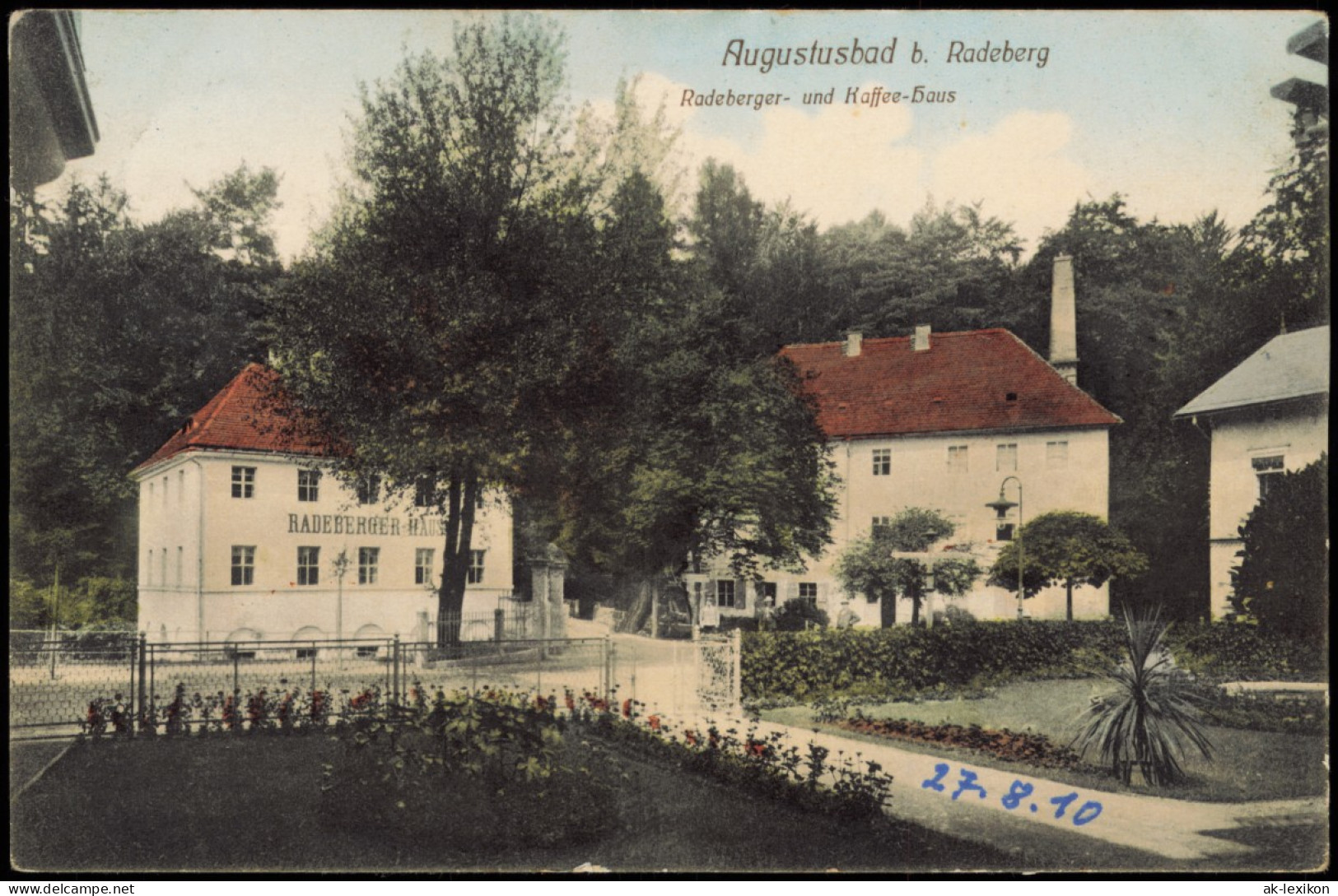 Ansichtskarte Liegau-Augustusbad-Radeberg Radeberger- Und Kaffee-Haus 1910 - Radeberg