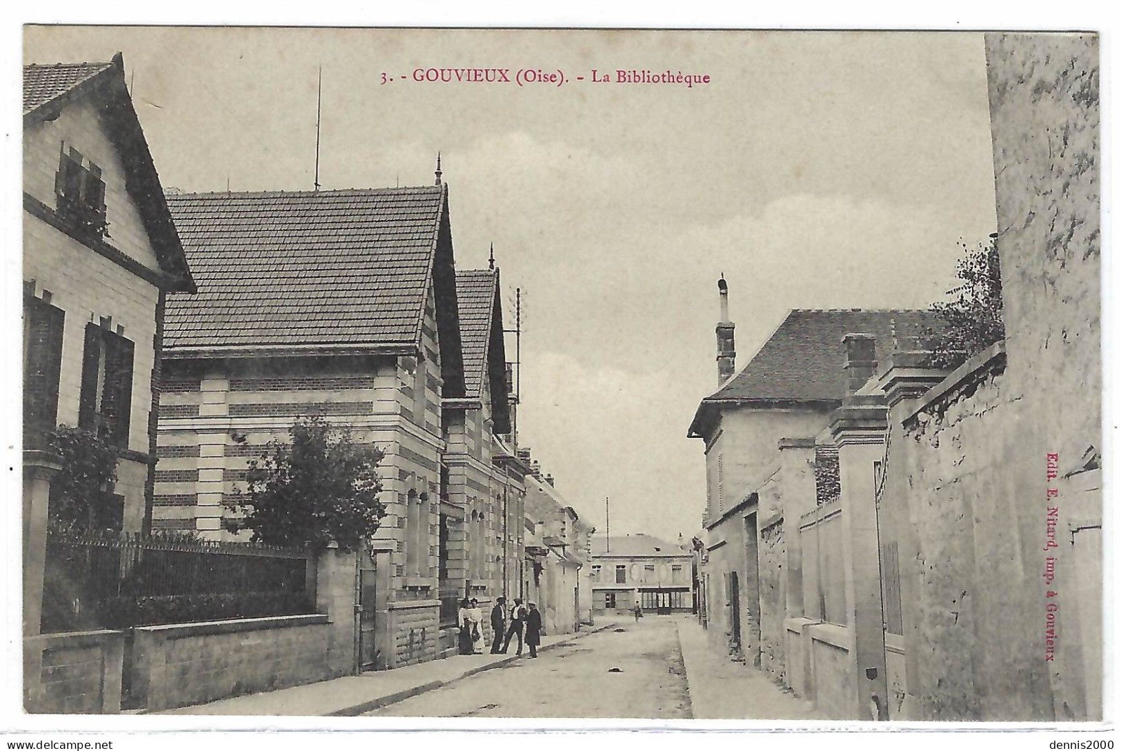 GOUVIEUX (60) - La Bibliothèque - Ed. E Nitard, Gouvieux - Gouvieux