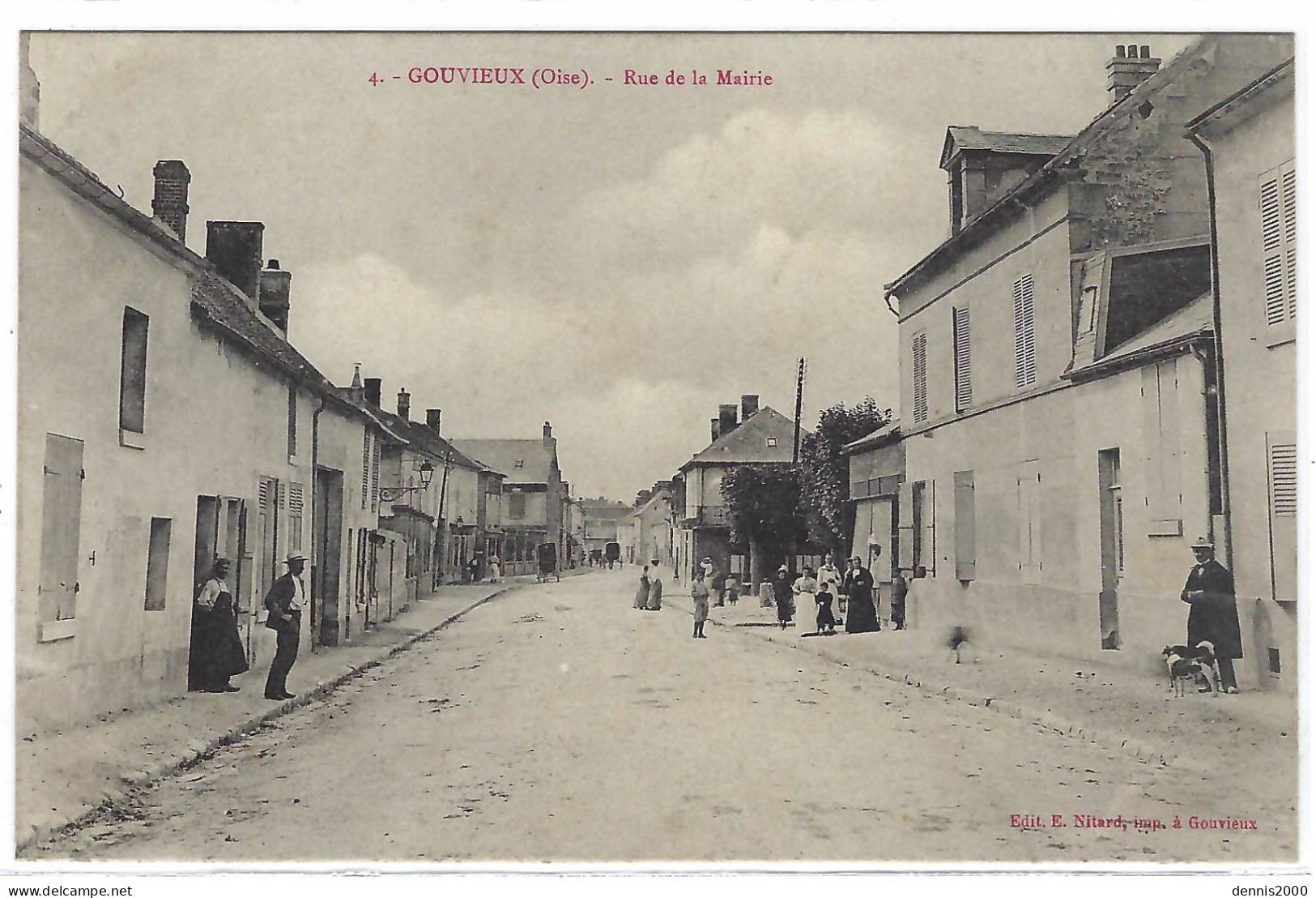 GOUVIEUX (60) - Rue De La Mairie - Ed. E. Nitard, Gouvieux - Gouvieux