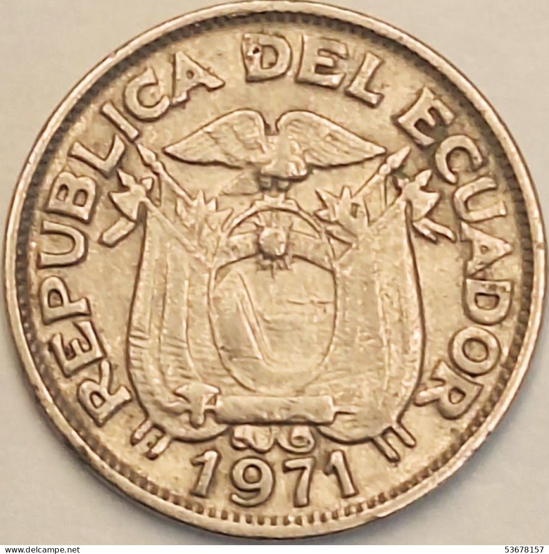 Ecuador - 20 Centavos 1971, KM# 77.1c (#3812) - Ecuador