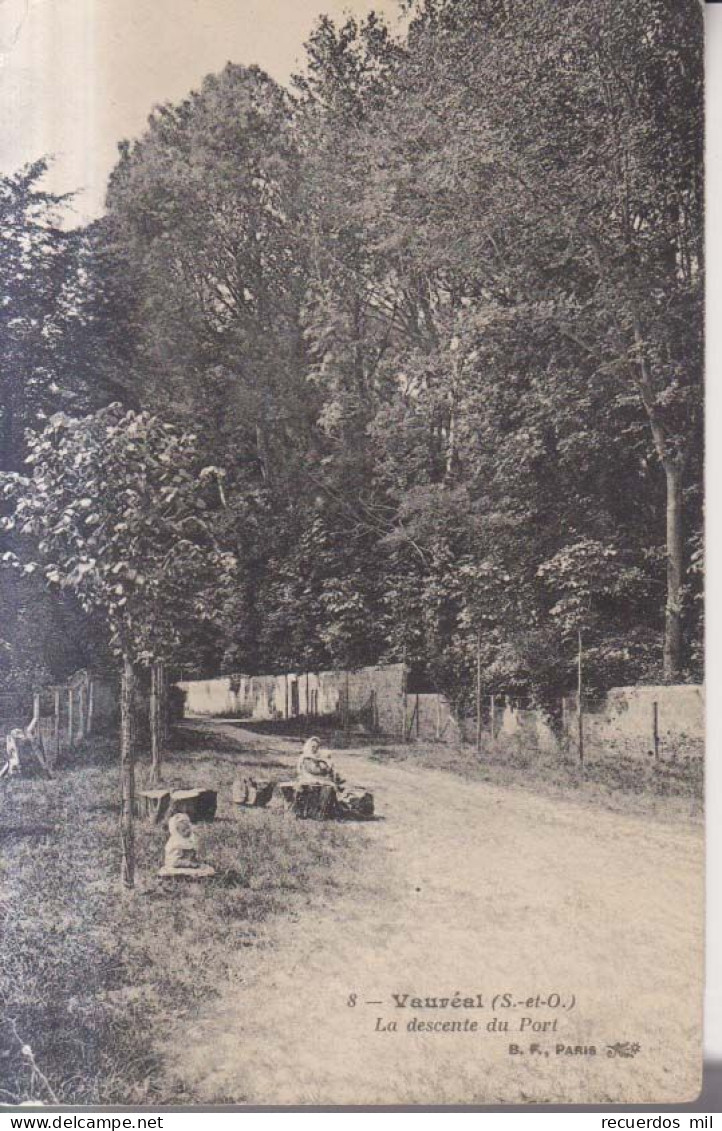 Vaureal La Descente Du Port   Carte Postale Animee 1914 - Vauréal