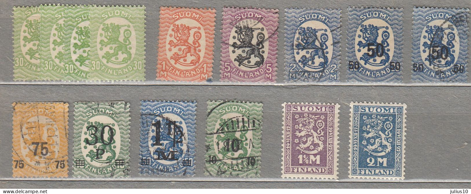 FINLAND 1917-1927 Used/Mint Stamps #22623 - Usati