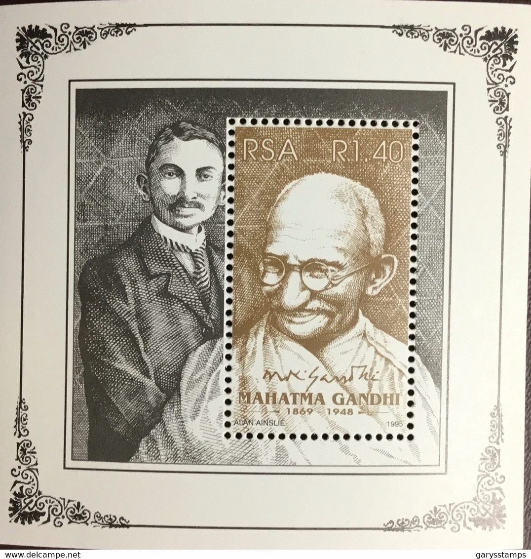 South Africa 1995 Gandhi Anniversary Minisheet MNH - Ongebruikt