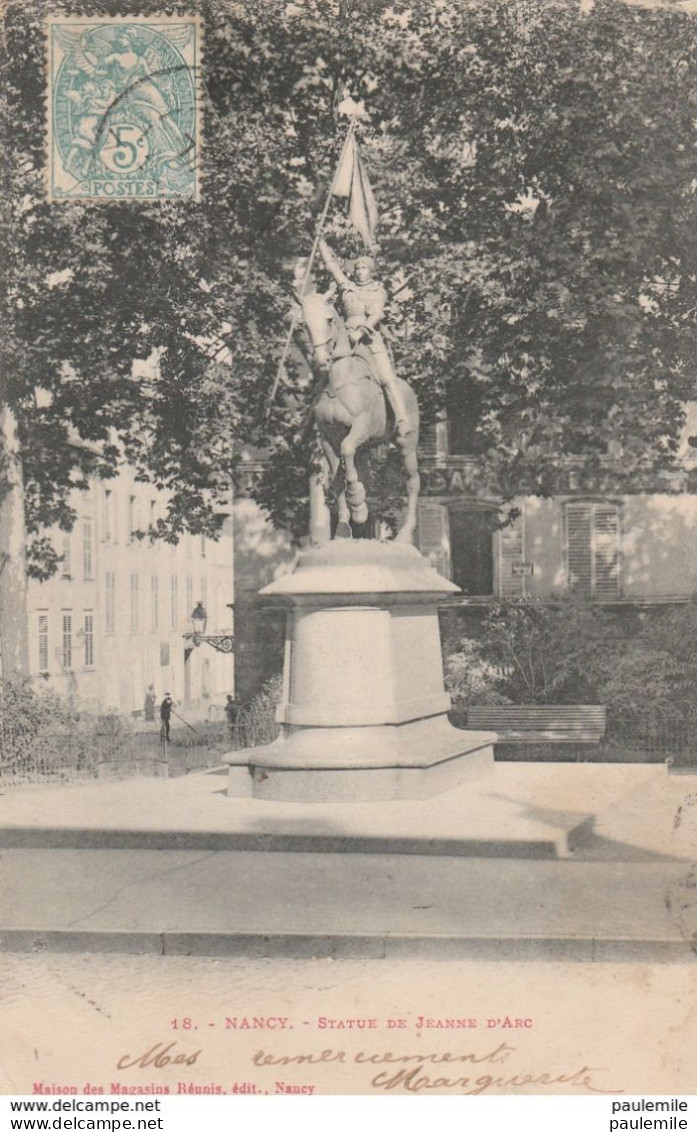 CPA - 54 - NANCY    STATUE JEANNE D.ARC       EB 131 - Demonstrations