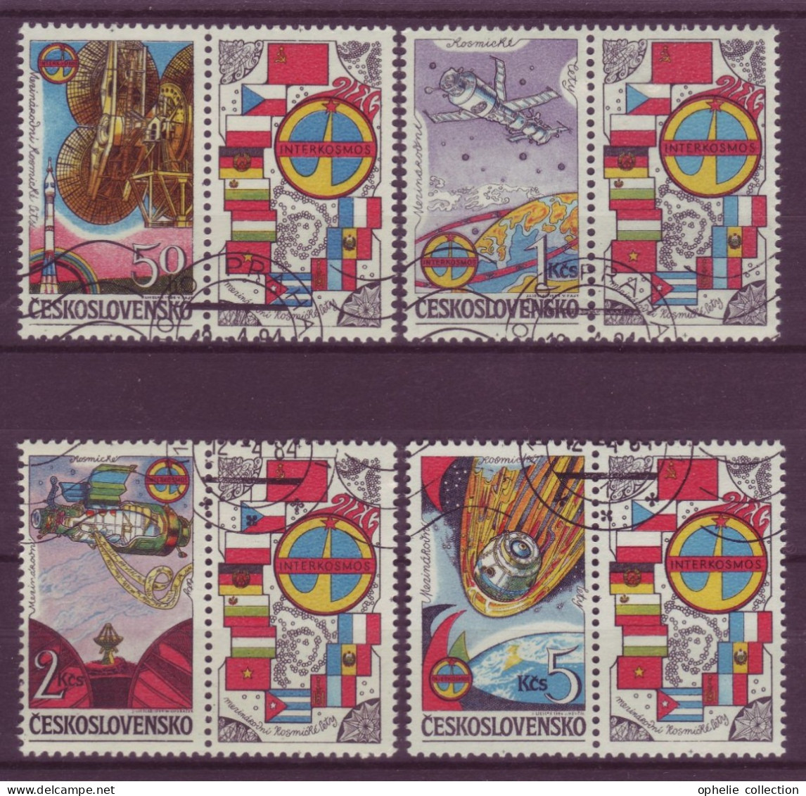 Europe - Tchécoslovaquie - Espace - 4 Timbres Différents - 6852 - Sonstige & Ohne Zuordnung