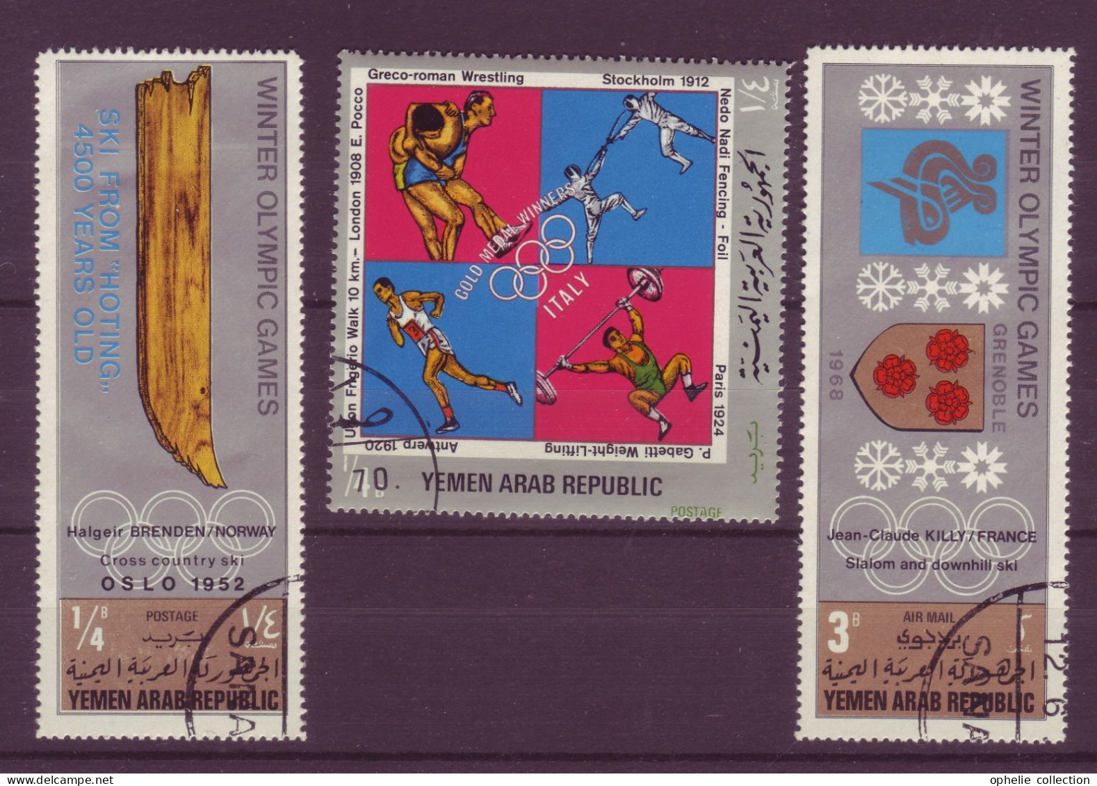 Asie - Yemen - Olympic Games - 3 Timbres Différents - 6853 - Yemen