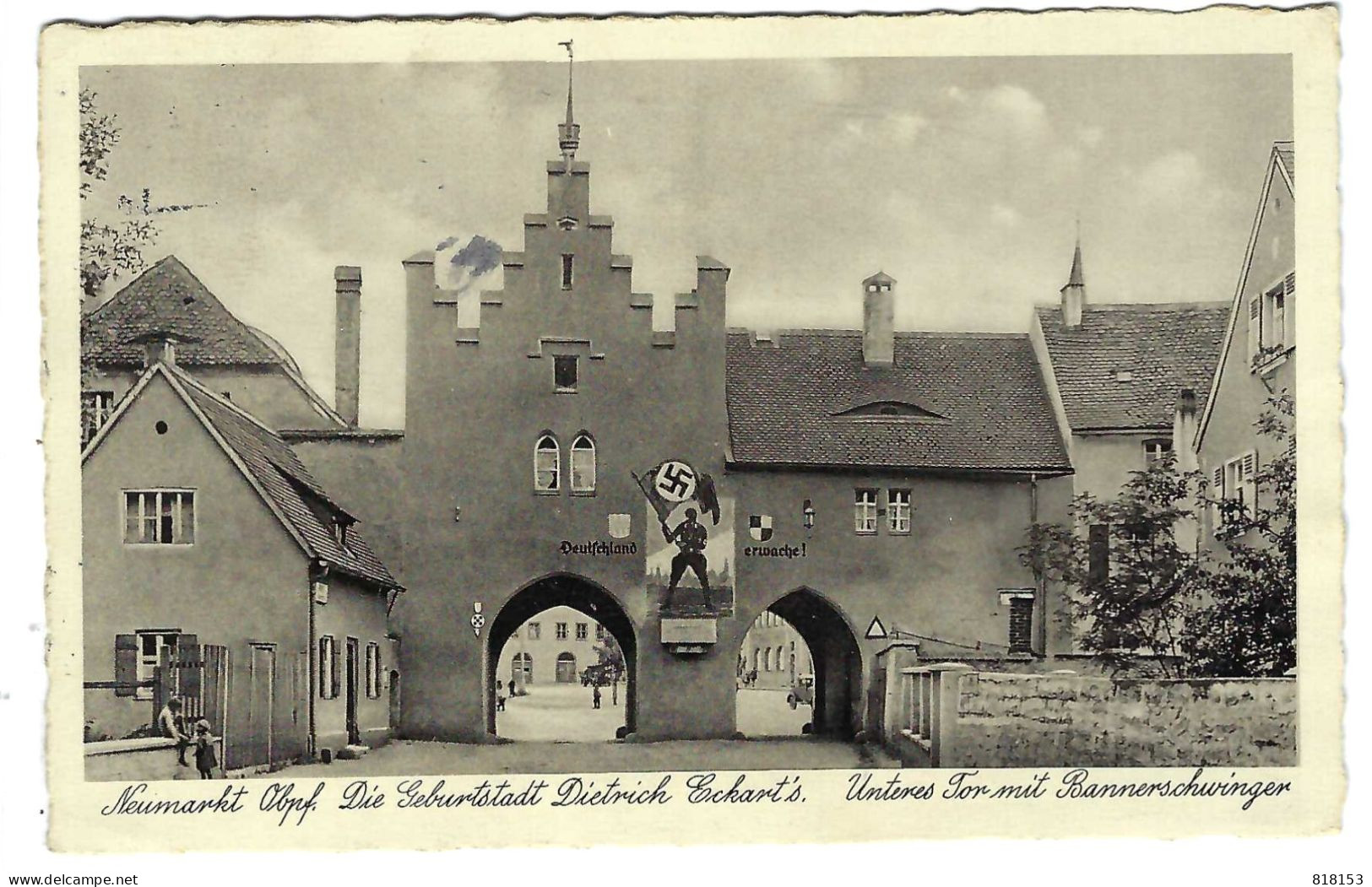 Neumarkt  Unteres Tor Mit Bannerschwingen  1936 - Neumarkt I. D. Oberpfalz