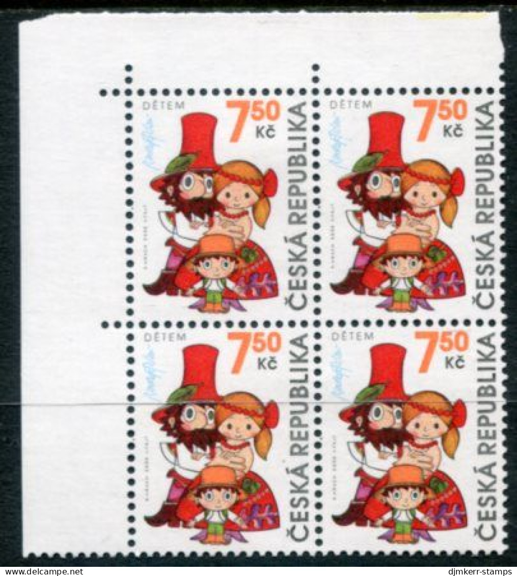 CZECH REPUBLIC 2006 Children's Day, Block Of 4 MNH / **.  Michel 474 - Unused Stamps