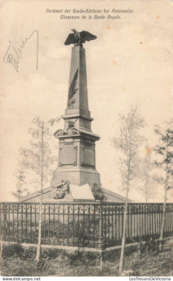 FRANCE - Chasseurs De La Garde Royale - Denkmal Der Garde Schützen Bei Amanweiler - Carte Postale Ancienne - Sonstige & Ohne Zuordnung