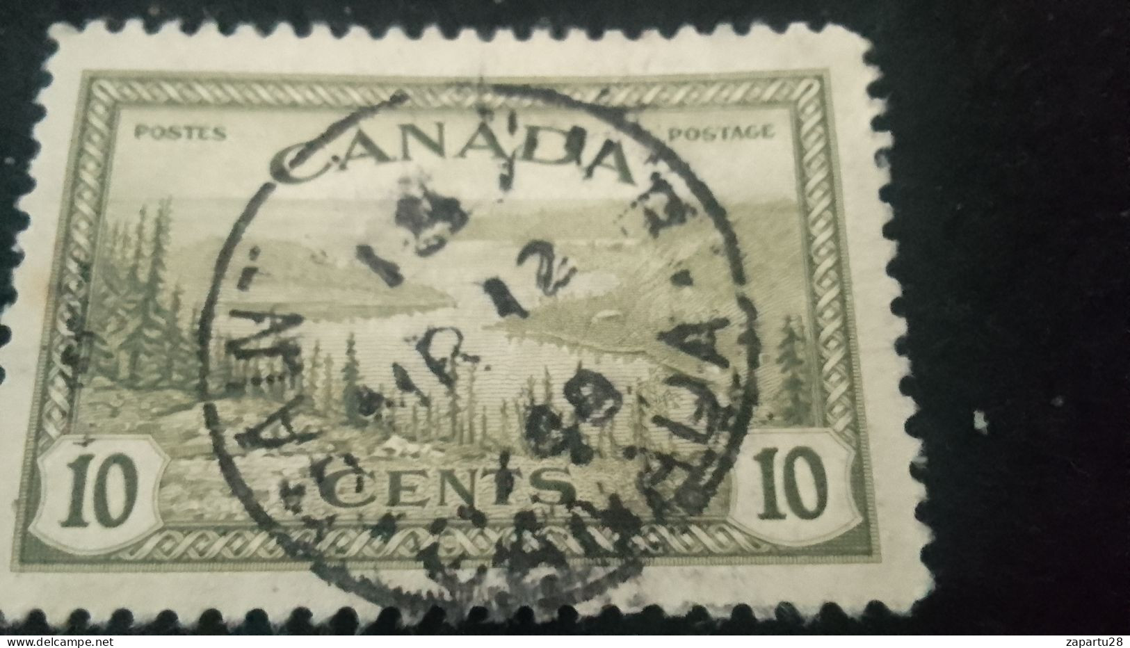 KANADA- 1940-50     10  C    DAMGALI - Used Stamps