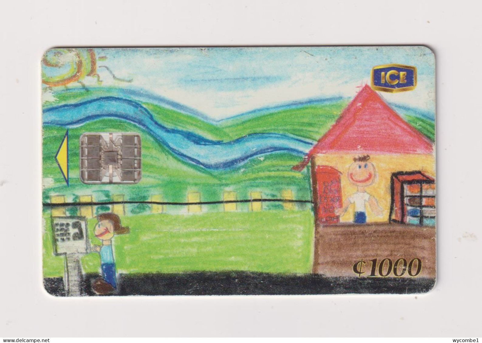 COSTA RICA -   Child Art Chip Phonecard - Costa Rica