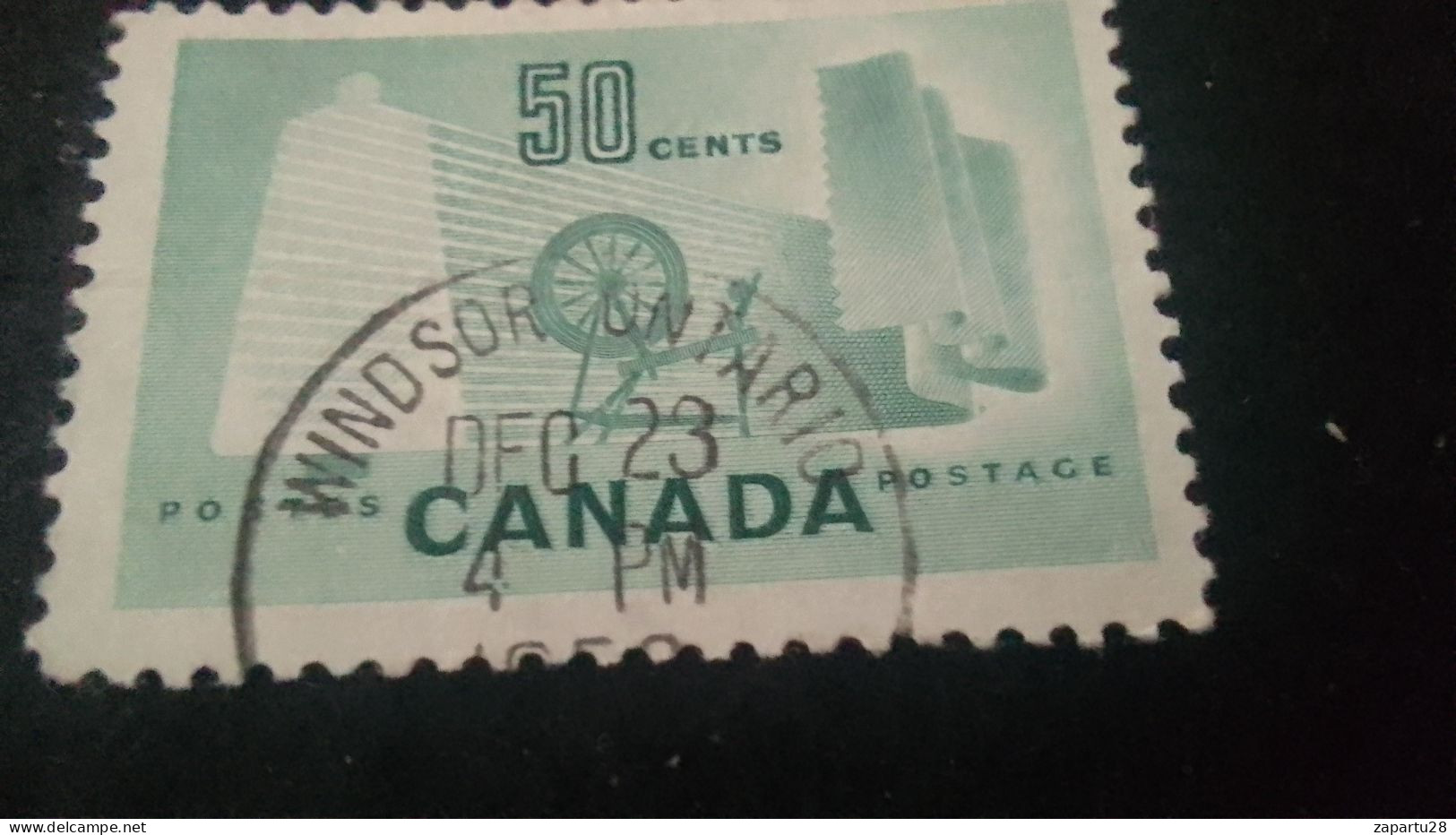 KANADA- 1940-50     50   DAMGALI - Gebruikt