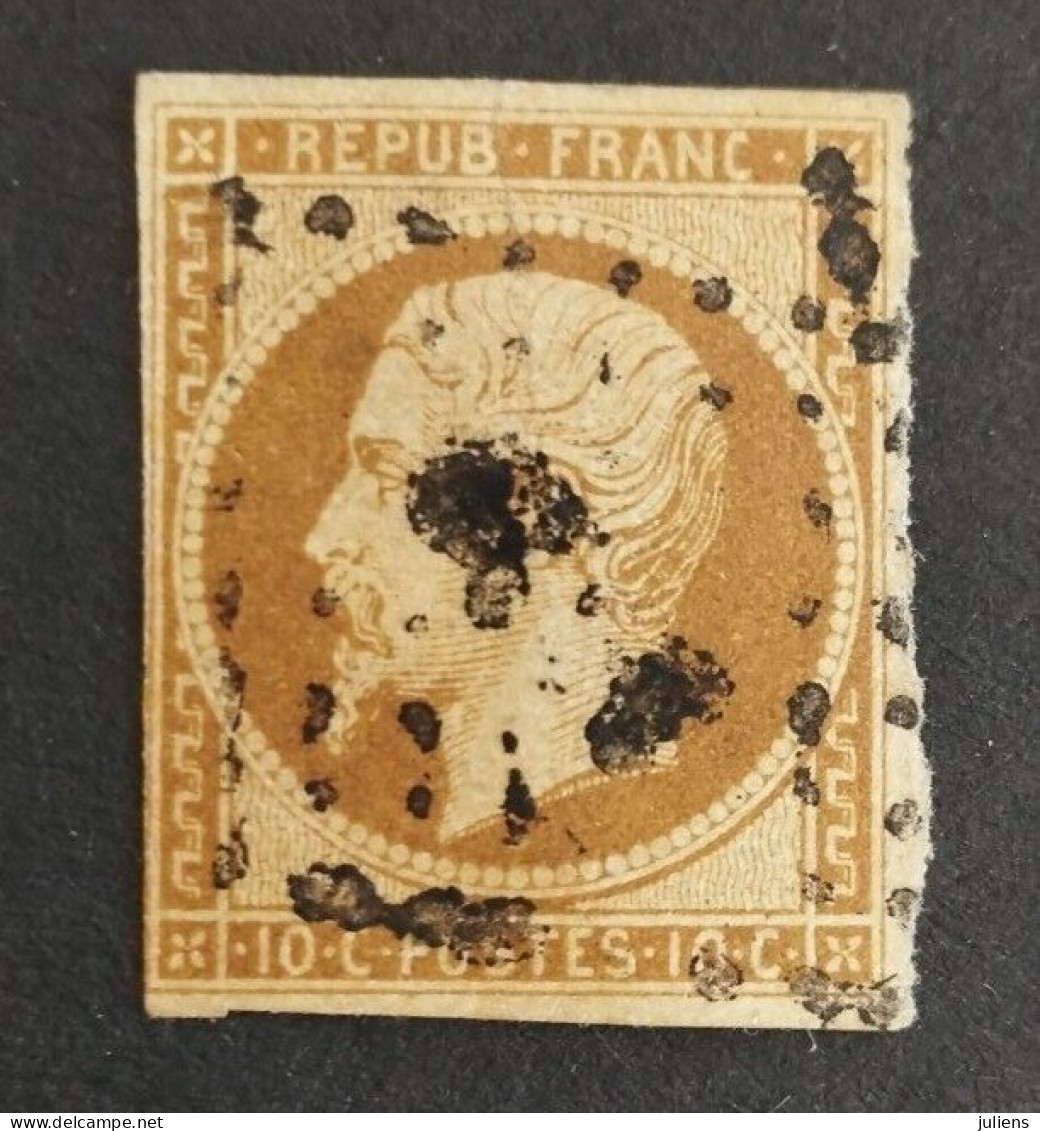 FRANCE NAPOLEON N 9 9a DE 1852 BISTRE BRUN REPUB FRANC COTE 950€ - 1852 Louis-Napoleon