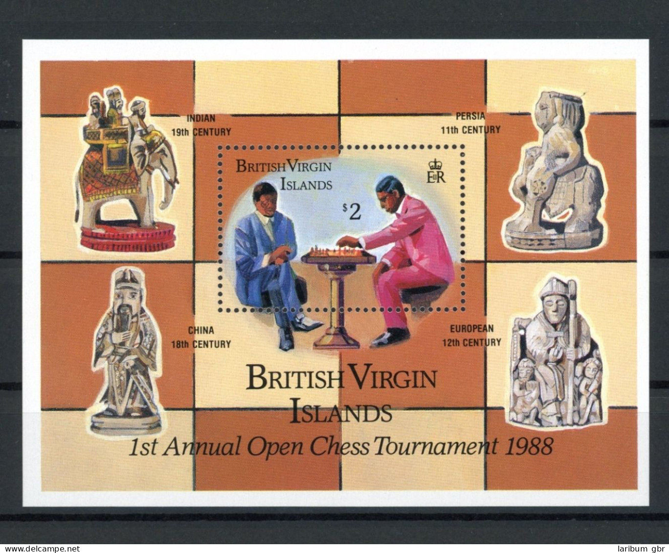 Brit. Jungferninseln Block 48 Postfrisch Schach #GM556 - Anguilla (1968-...)
