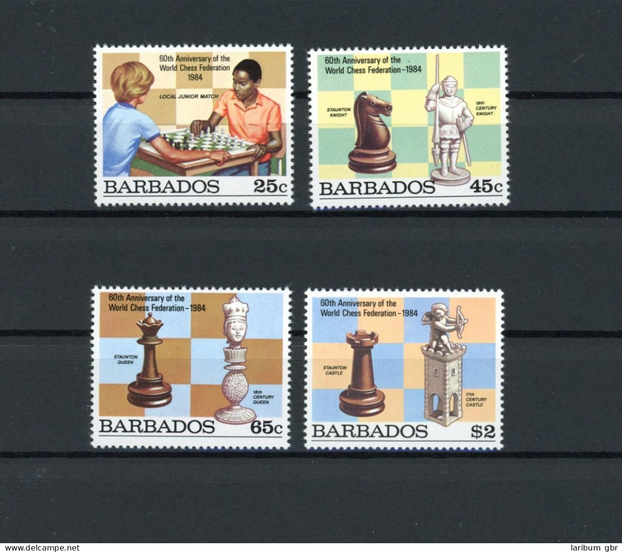 Barbados 609-612 Postfrisch Schach #GM554 - Barbados (1966-...)