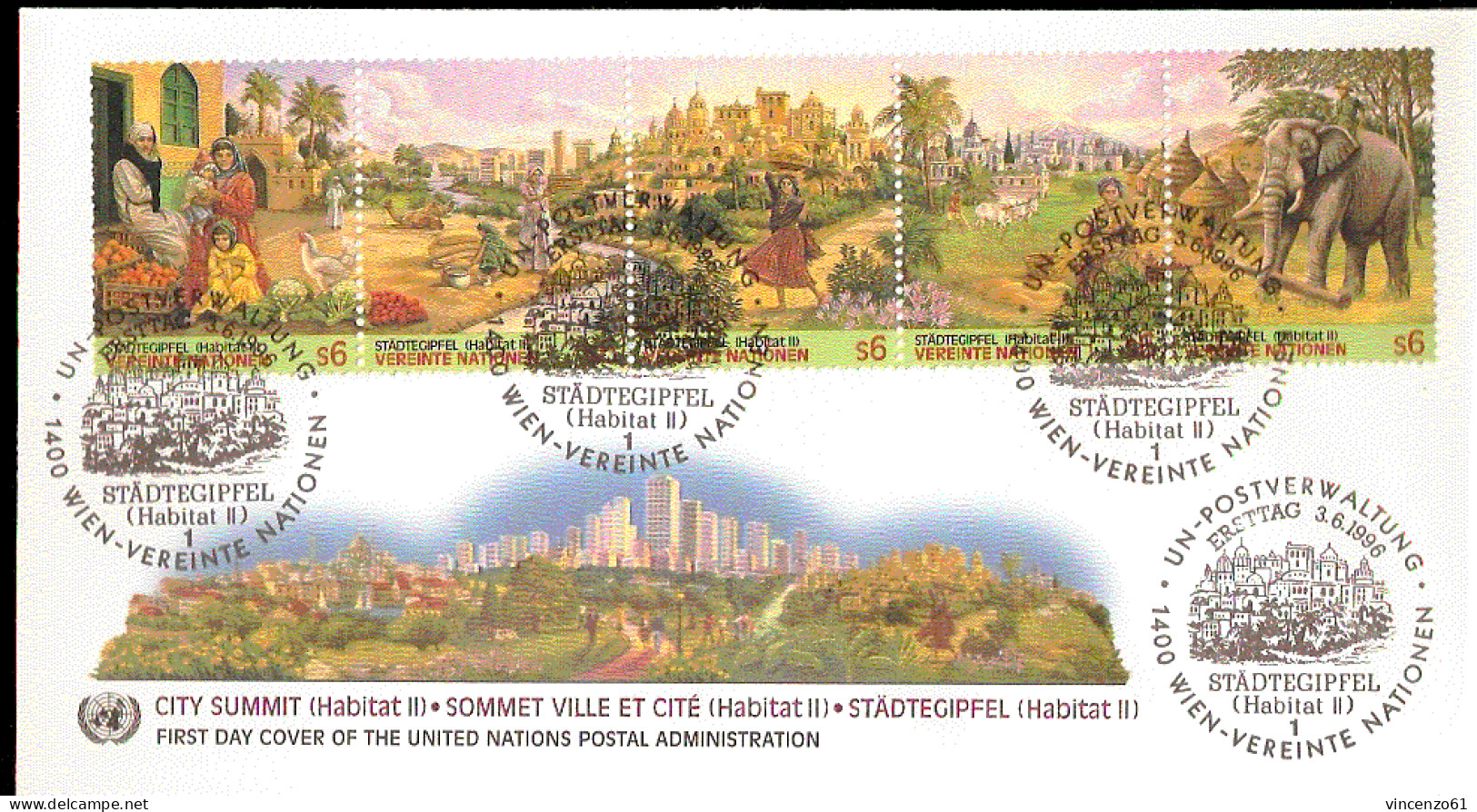 NATION UNIES / UNITED NATIONS CITY SUMMIT  1996 - Climat & Météorologie