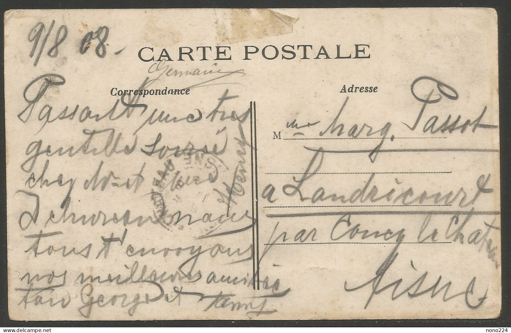 Carte P De 1908 ( Les Petits Métiers De Paris / Le Rempailleur De Chaises ) - Street Merchants