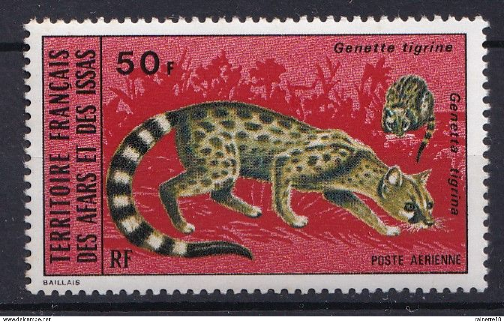 Afars Et Issas         PA  95 **  Genette - Unused Stamps