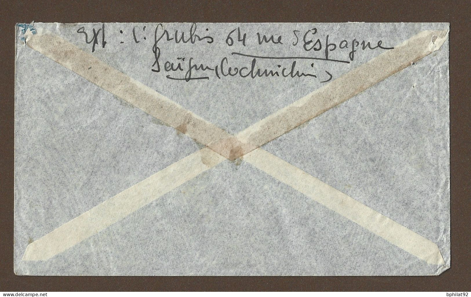 !!! INDOCHINE, LETTRE PAR AVION DE SAIGON, COCHINCHINE POUR GENÈVE, SUISSE DE 1940 - Poste Aérienne