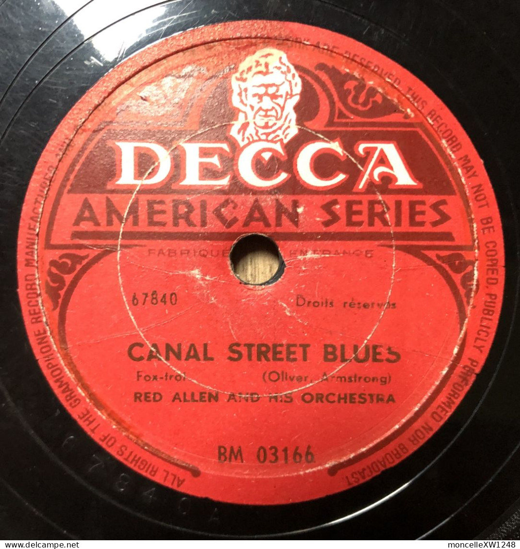 Red Allen And His Orchestra - 78 T Down In Jungle Town (1941) - 78 T - Discos Para Fonógrafos