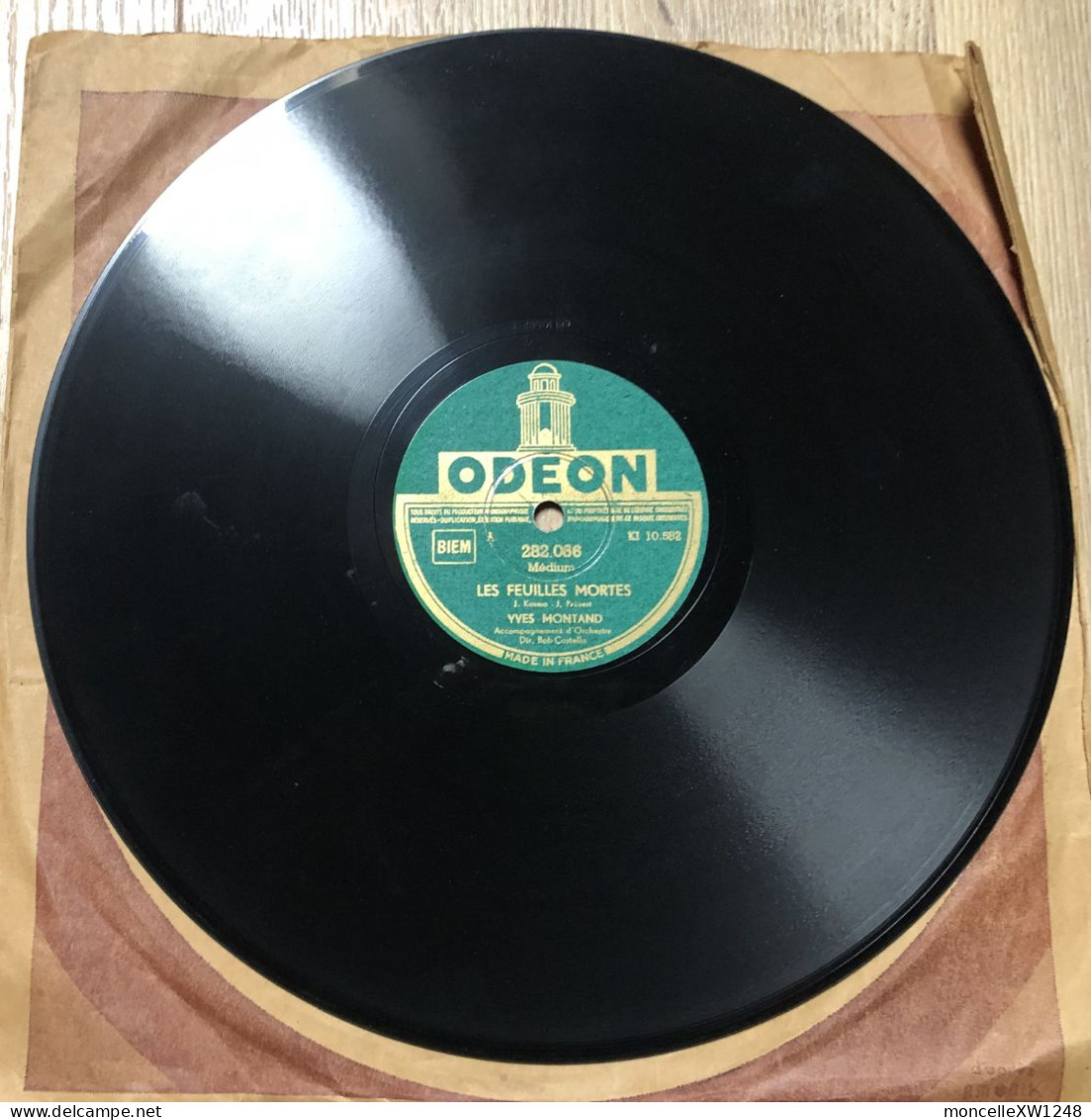 Yves Montand - 78 T Les Feuilles Mortes (1949) - 78 Rpm - Schellackplatten