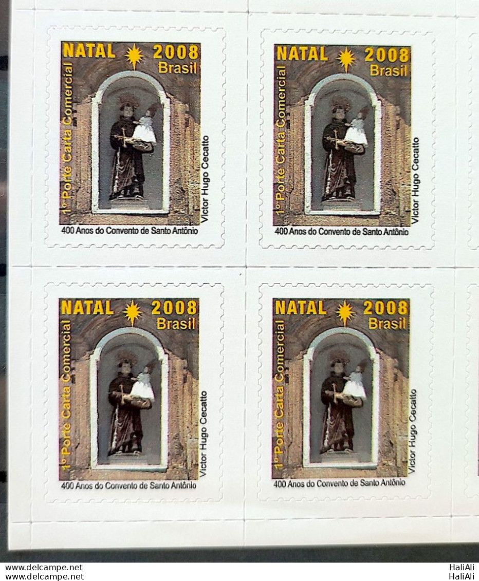 C 2769 Brazil Stamp Religion Christmas Franciscan Santo Antonio 2008 Block Of 4 - Unused Stamps