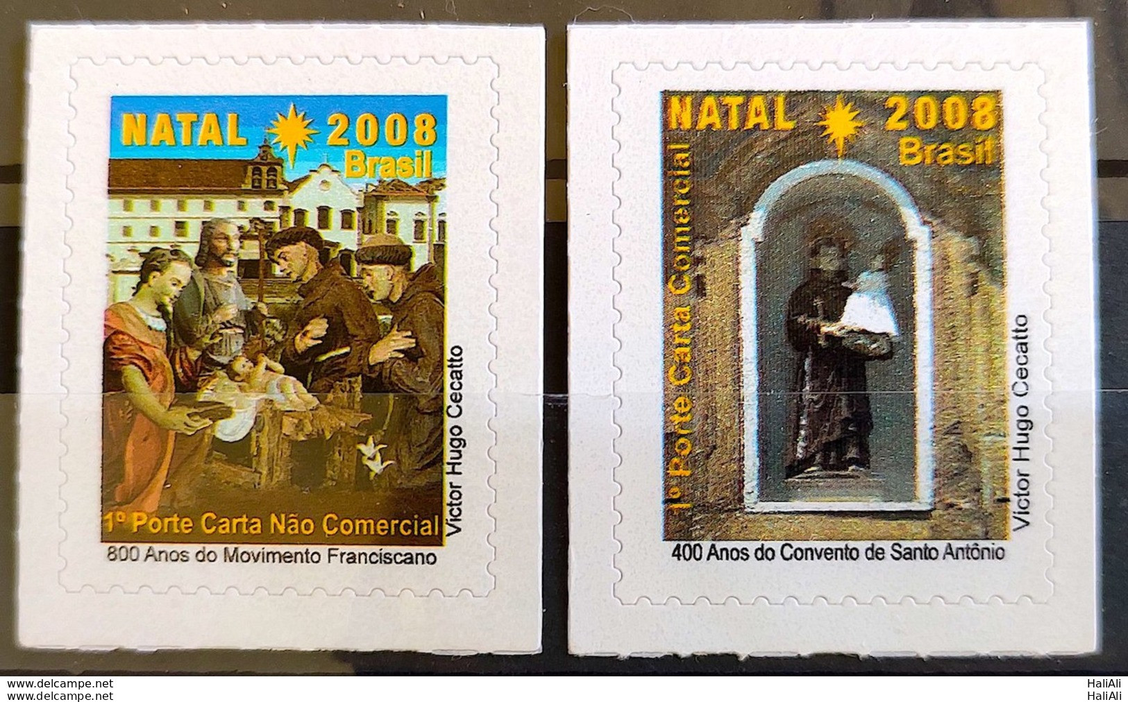 C 2768 Brazil Stamp Religion Christmas Franciscan Santo Antonio 2008 Complete Series - Unused Stamps