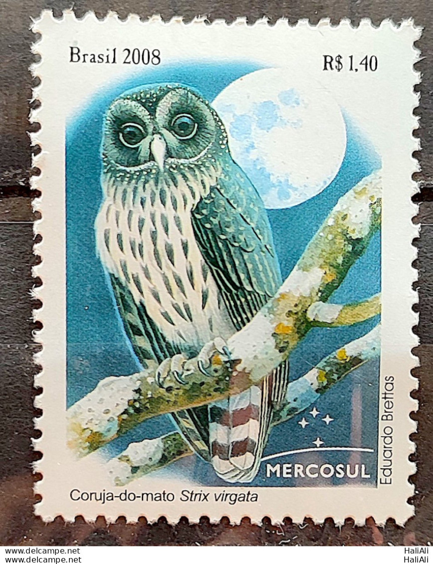 C 2766 Brazil Stamp Mercosur Autochtonous Fauna Bird Owl Moon 2008 - Unused Stamps