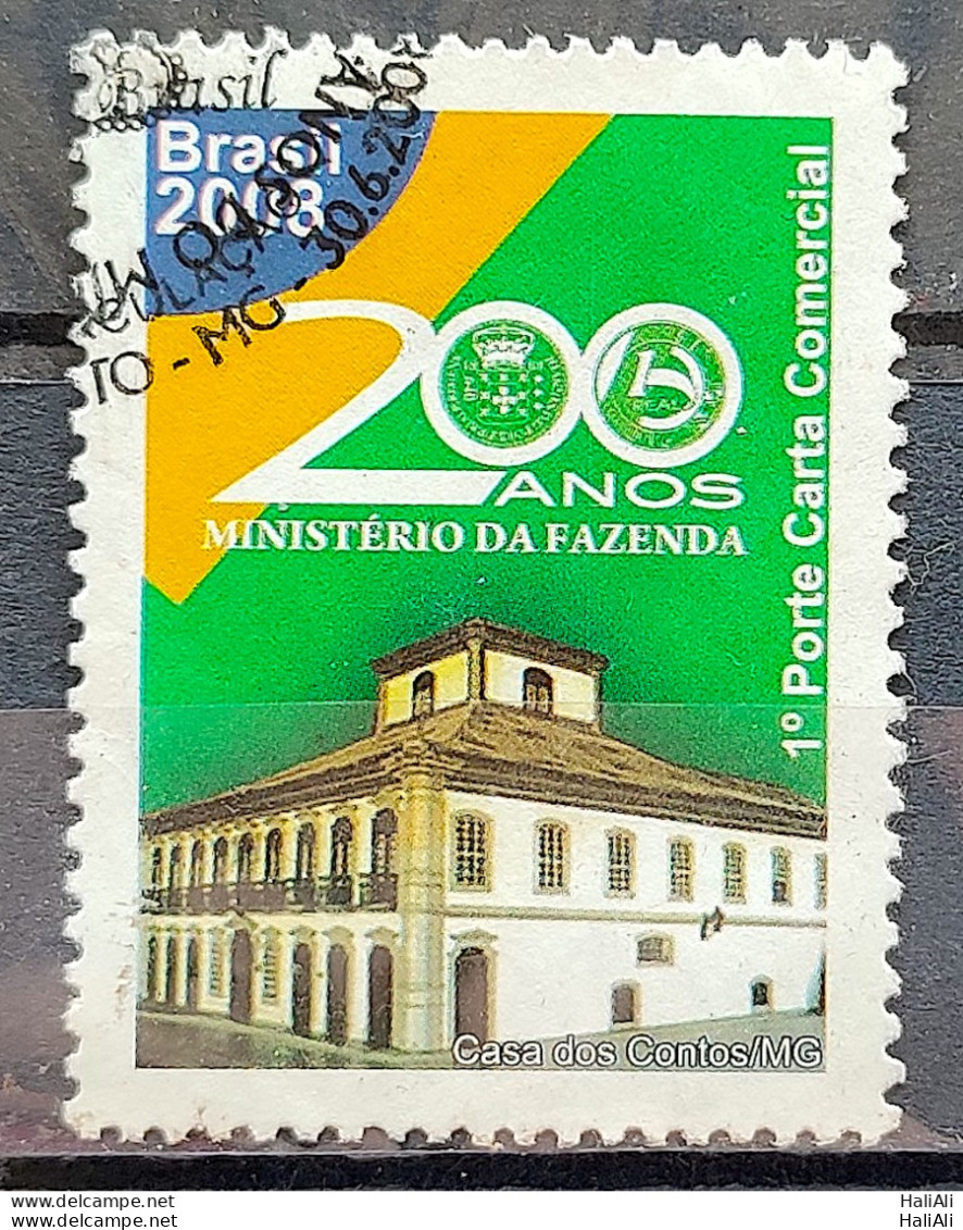 C 2757 Brazil Stamp 200 Years Ministry Of Finance Economy 2008 Circulated 6 - Oblitérés