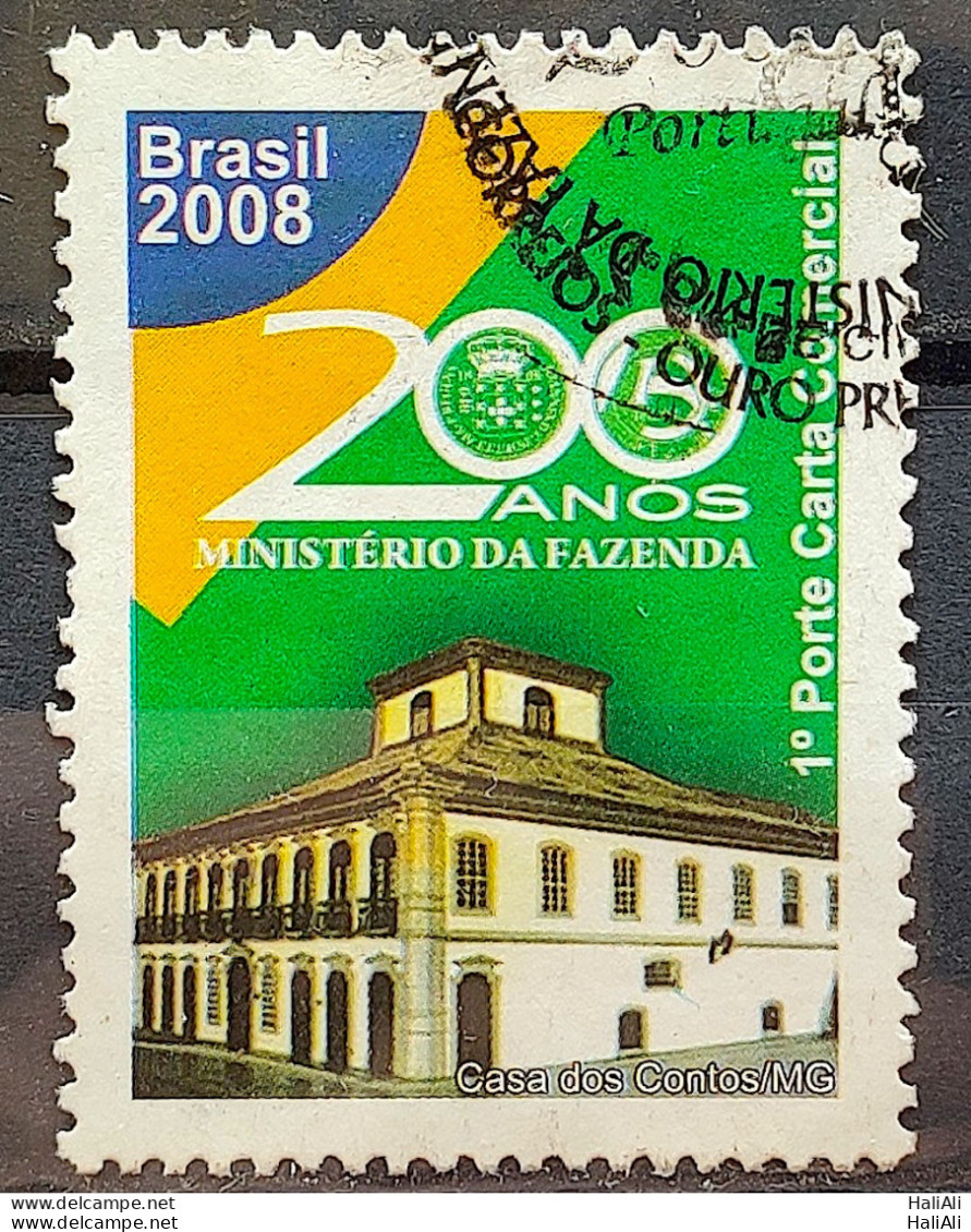 C 2757 Brazil Stamp 200 Years Ministry Of Finance Economy 2008 Circulated 4 - Gebruikt