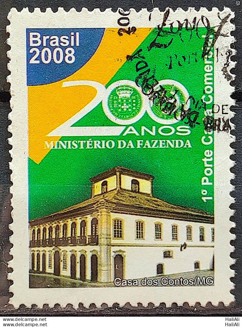 C 2757 Brazil Stamp 200 Years Ministry Of Finance Economy 2008 Circulated 2 - Gebraucht