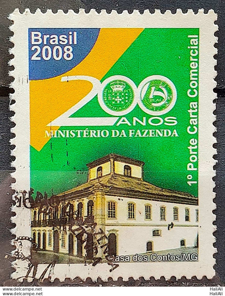 C 2757 Brazil Stamp 200 Years Ministry Of Finance Economy 2008 Circulated 1 - Gebruikt
