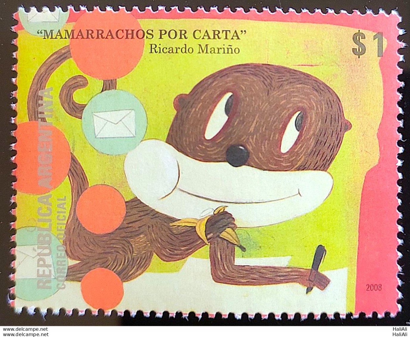 Argentina Stamp 2008 Philately Children Monkey Postal Service AR 3197 - Unused Stamps