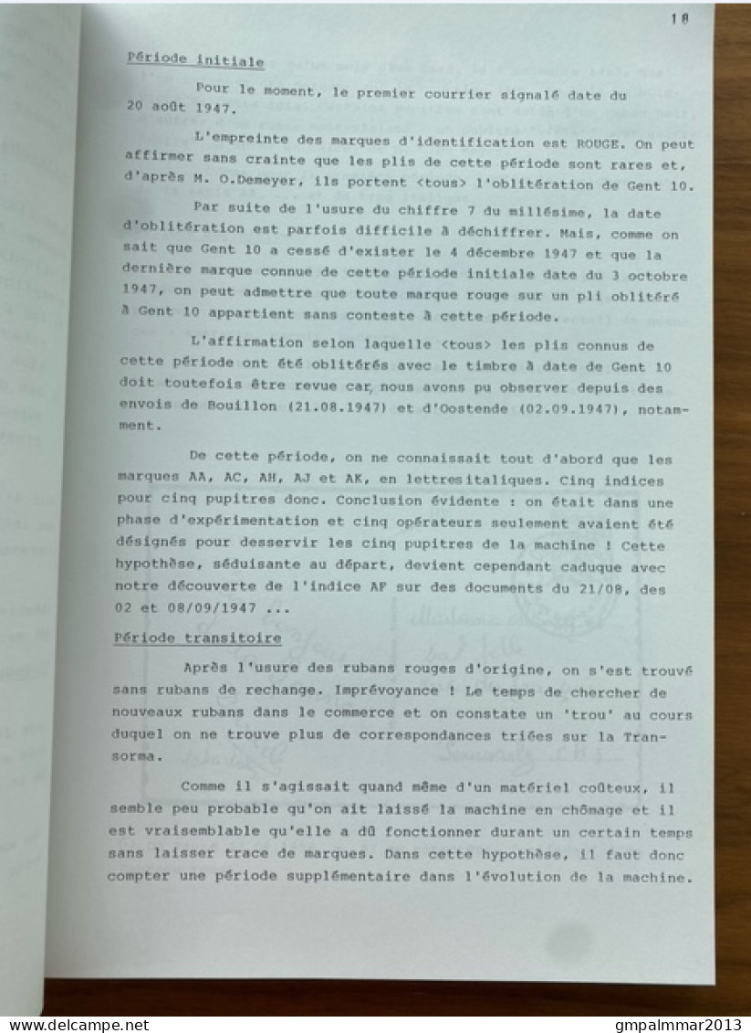 1990 L'Automatisation Du Tri Postal De ROGER VION ; 177 Pages ; état + Excemples Voir 7 Scans ! LOT 356 - Belgien