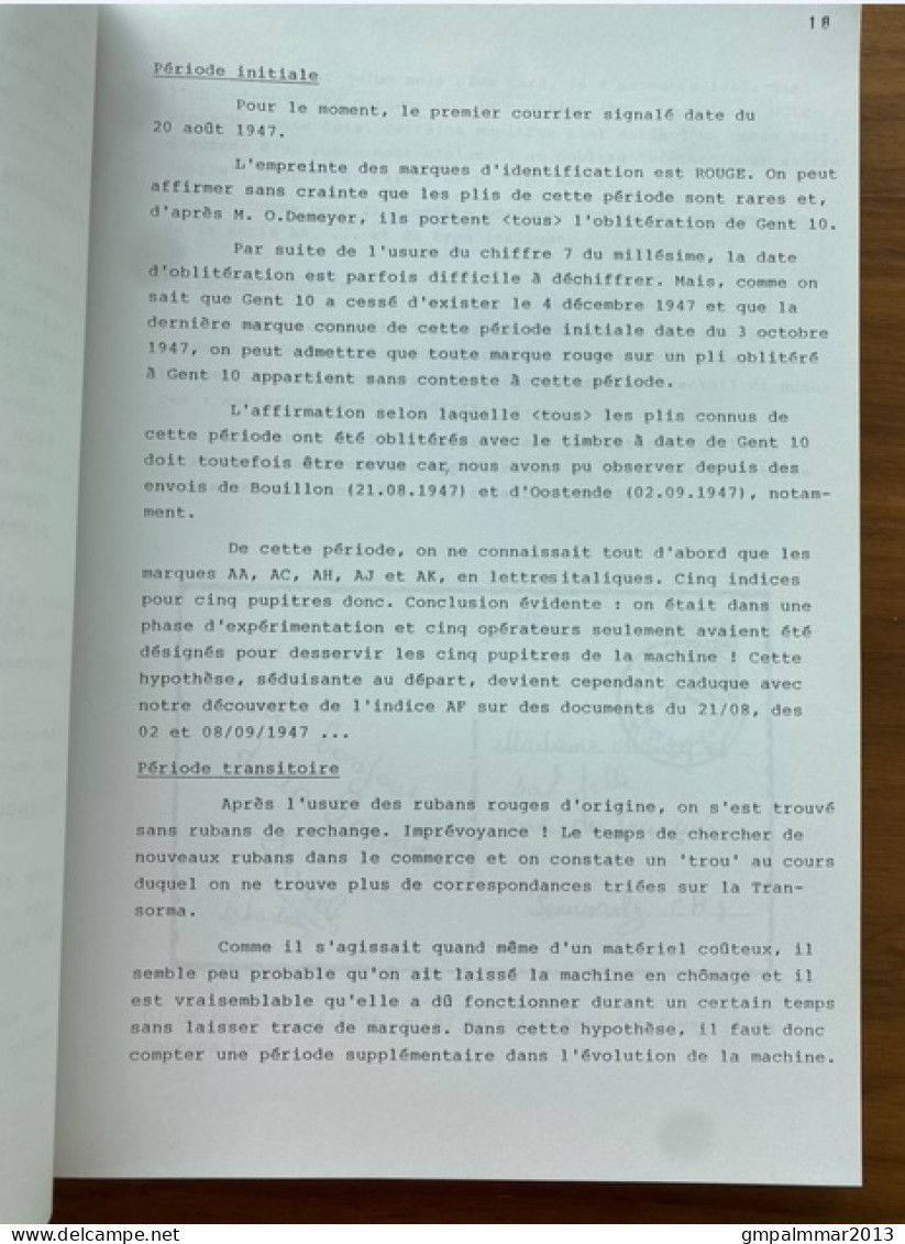1990 L'Automatisation Du Tri Postal De ROGER VION ; 177 Pages ; état + Excemples Voir 7 Scans ! LOT 356 - Belgique