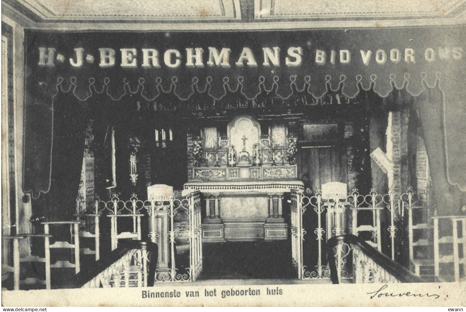 Belgique - CPA - Binnenste Van Het Geboorten Huis - H.J.Berchmans Bid Voor Oms - Diest