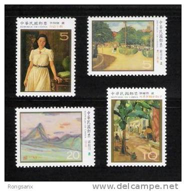 2002 TAIWAN Paintings 4v - Unused Stamps