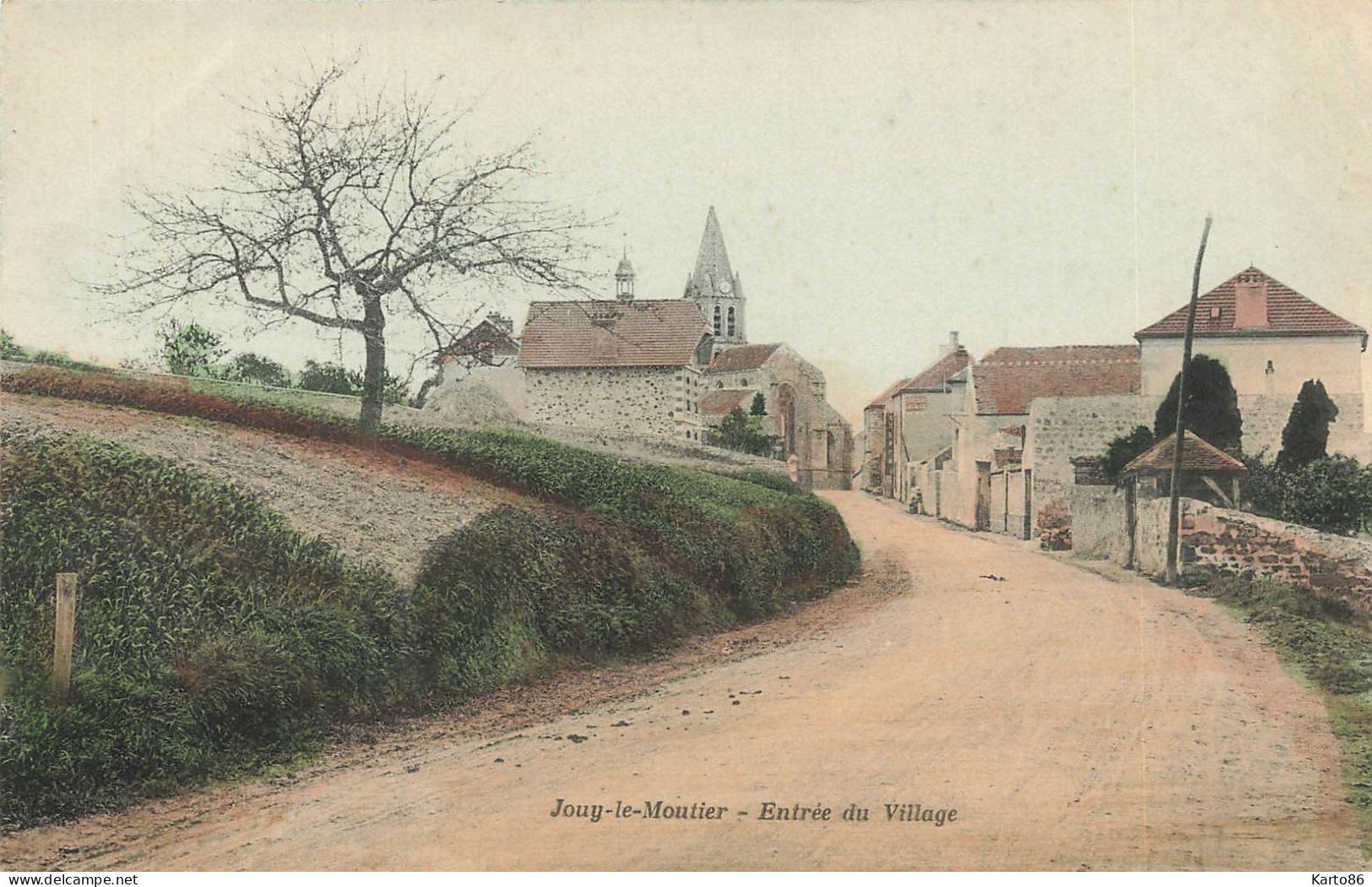 Jouy Le Moutier * Route , Entrée Du Village - Jouy Le Moutier