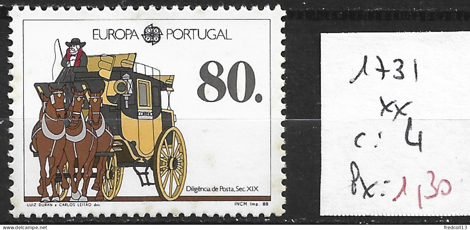PORTUGAL 1731 **  Côte 4 € - Neufs