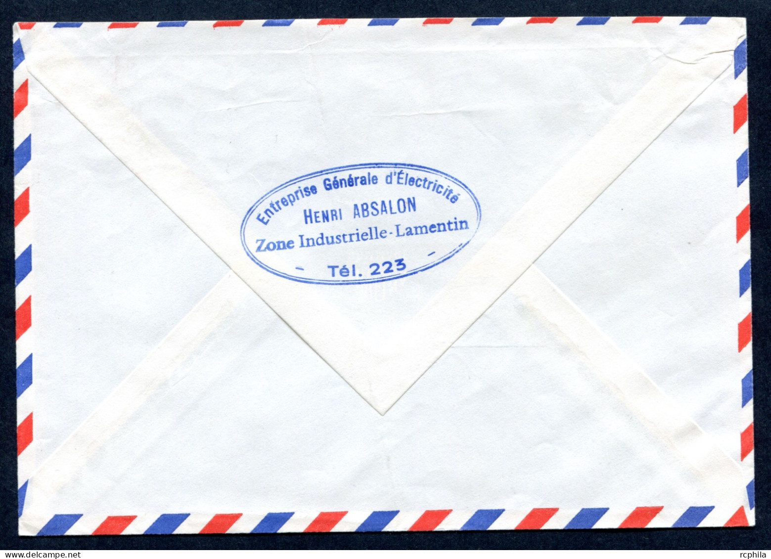 RC 27218 MARTINIQUE 1971 - 972 FORT DE FRANCE MESSAGERIE LETTRE DE LAMENTIN OBLITÉRATION MÉCANIQUE SUR TYPE BEQUET - Cartas & Documentos
