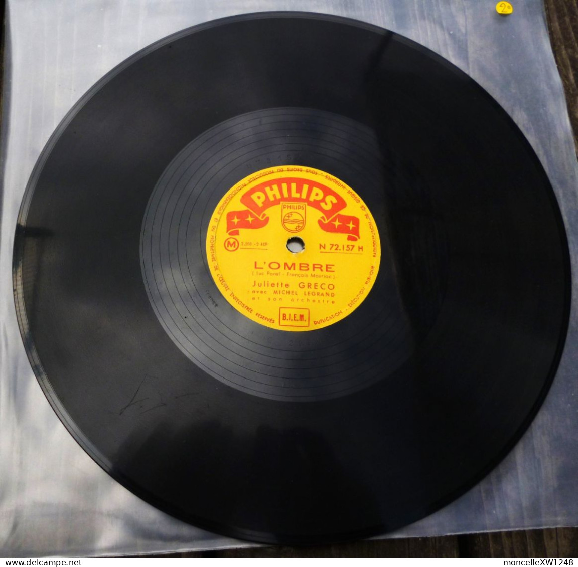 Juliette Gréco - 78 Tours Les Croix (1953 - Label Jaune Philips) - 78 Rpm - Gramophone Records