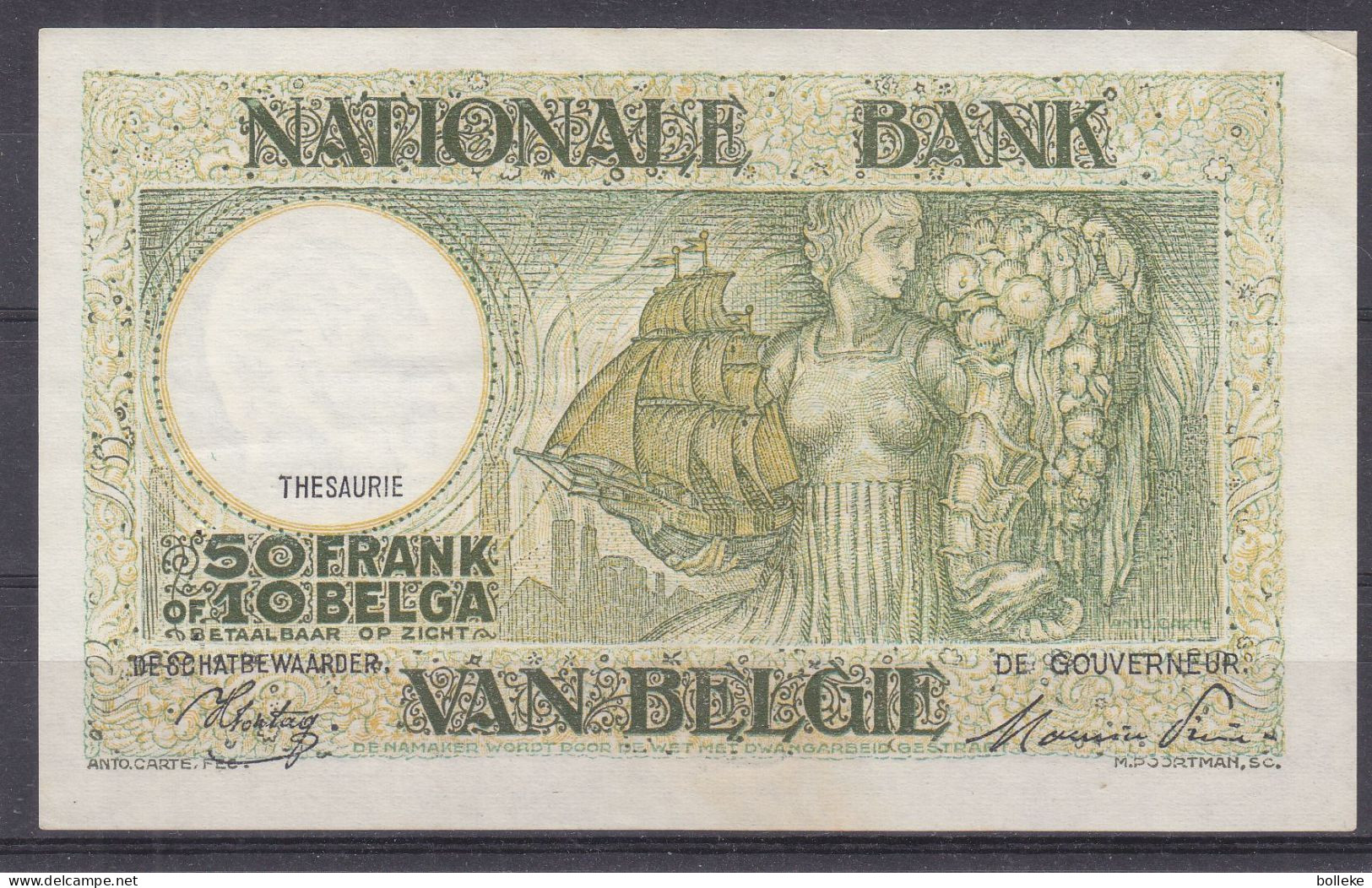 Belgique - Biljet Du 06-02-45 - 50 Francs - 10 Belgas - - 50 Franchi-10 Belgas