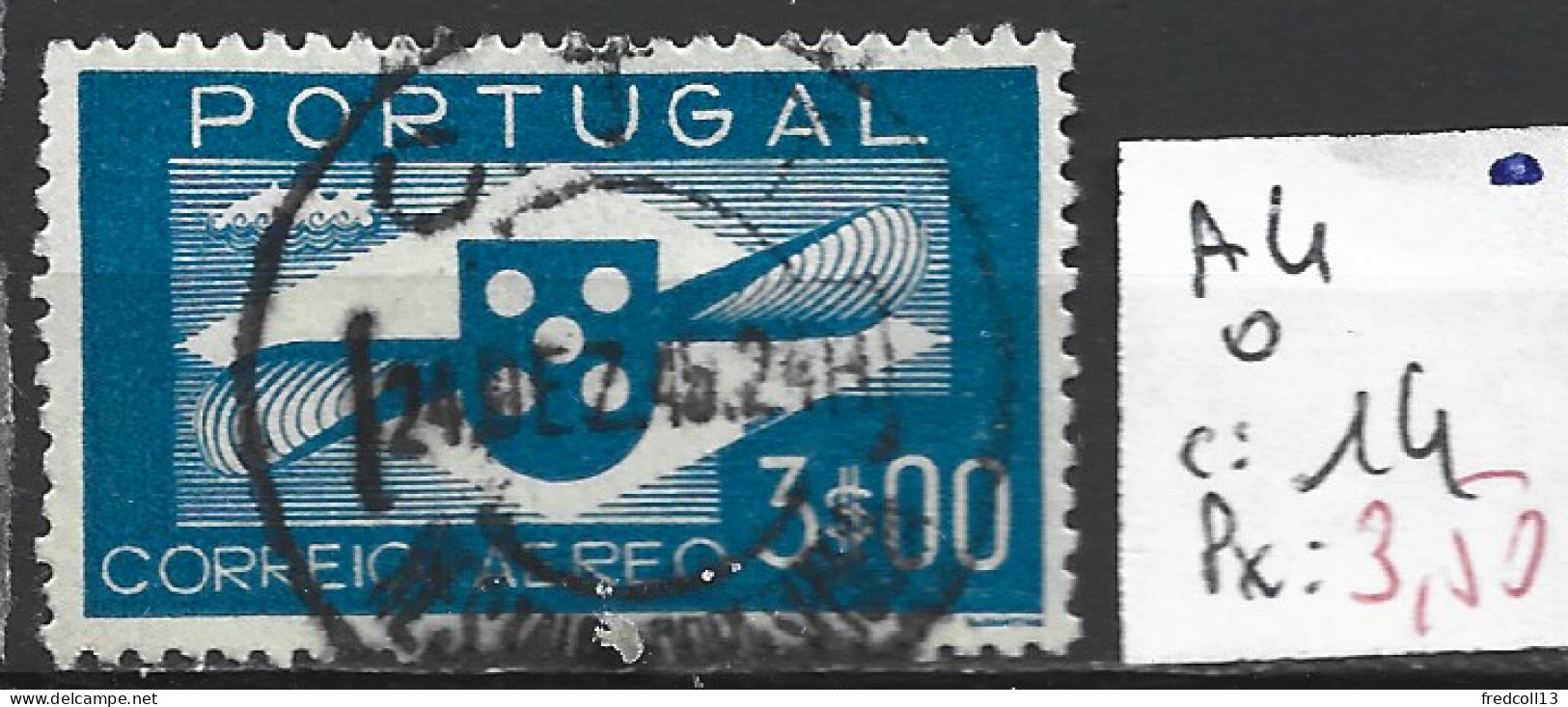 PORTUGAL PA 4 Oblitéré Côte 14 € - Usati