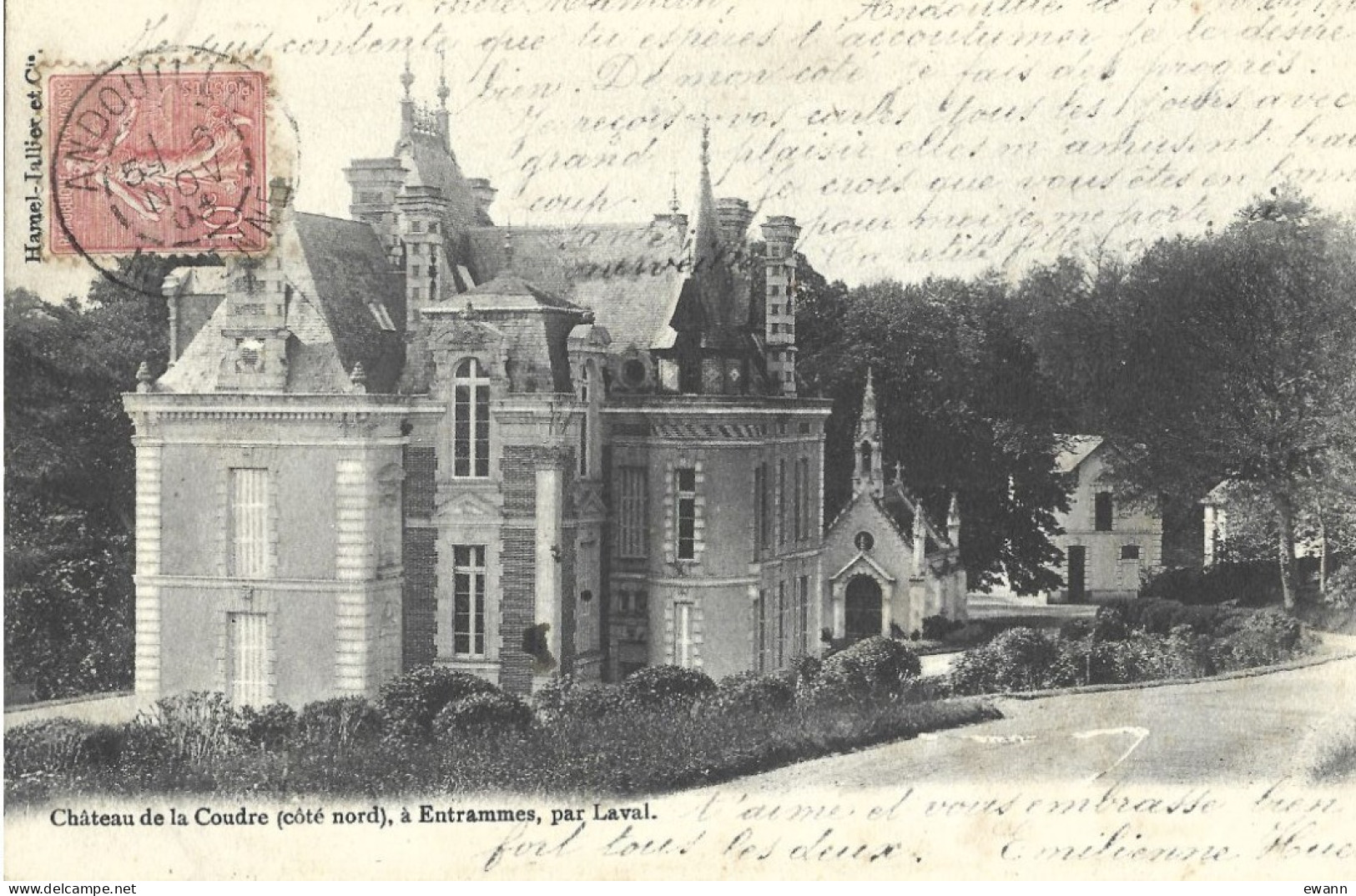CPA - Château De La Coudre (côté Nord), à Entrammes, Par Laval - Entrammes