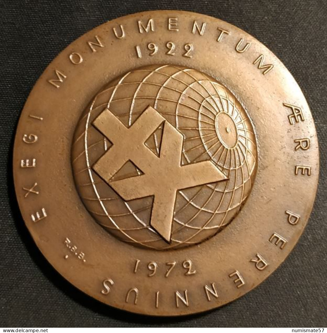 Médaille En Bronze - Banque Populaire Industrielle Et Commerciale De La Région Sud De Paris - 50ème Anniversaire - Professionals/Firms