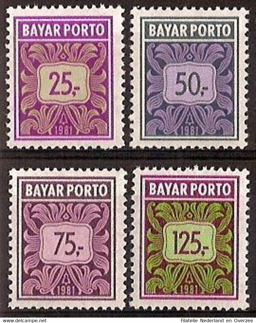 Indonesië / Indonesia 1981 Port 86/89 Postfris/MNH Tax, Due Stamp - Indonesië