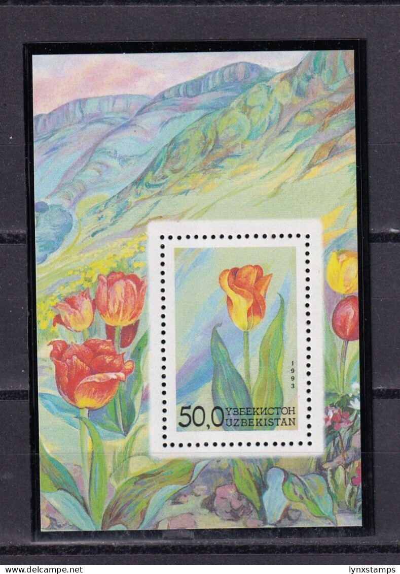 SA01 Uzbekistan 1993 Flowers Of Uzbekistan Mini Sheet Mint - Ouzbékistan
