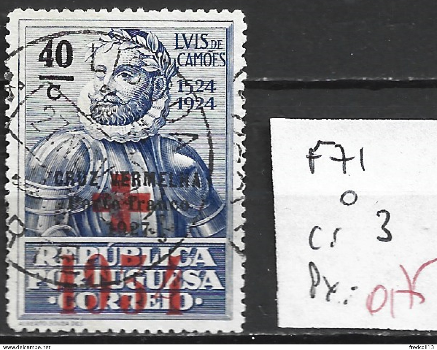 PORTUGAL FRANCHISE 71 Oblitéré Côte 3 € - Used Stamps