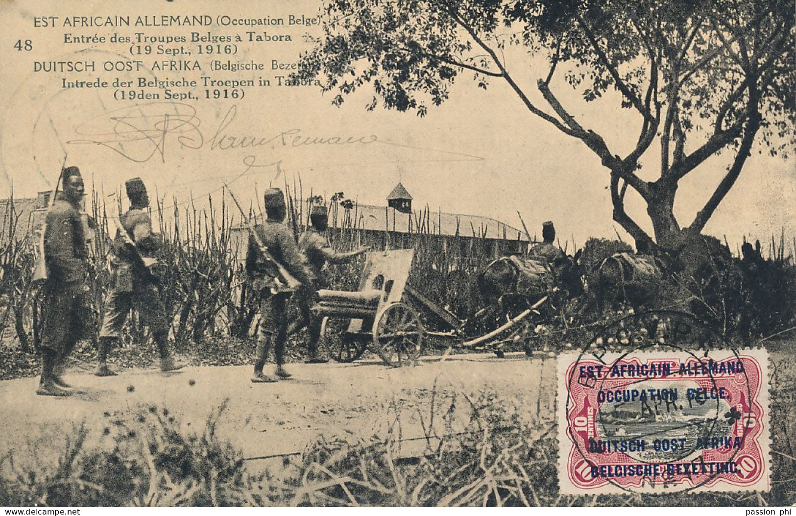 B6 RUANDA-URUNDI GEA PPS SBEP 11 VIEW 48 USED BPCVPK N°17  5.04.1918 TO NETHERLANDS - Stamped Stationery